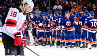 Islanders 2, Devils 1: Late Pelech goal starts break on a high