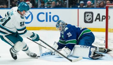 Celebrini gets goal and assist in return home as Sharks top Canucks 6-3 to stop 3-game slide