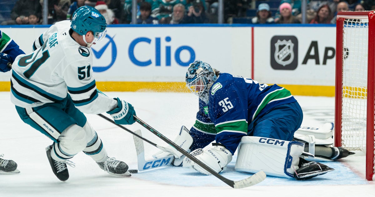 Celebrini gets goal and assist in return home as Sharks top Canucks 6-3 to stop 3-game slide