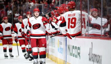 Hurricanes blow another lead to Panthers, fall 5-2