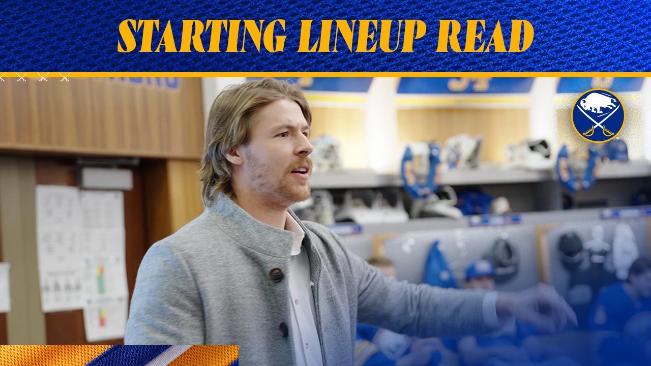 Starting Lineup Read | Buffalo Sabres