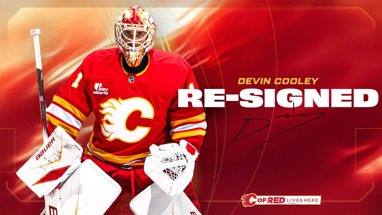 Flames Re-Sign Devin Cooley | Calgary Flames