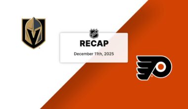 Recap: Golden Knights at Flyers 12.11.25