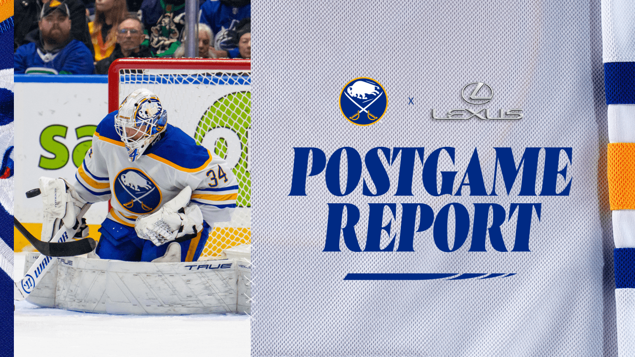 Hungry for a win, Sabres eat 26 pucks to beat Canucks