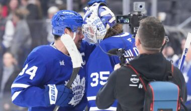 'What I've been dreaming of': Maple Leafs' Hildeby keeps rolling with first shutout