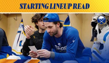 Starting Lineup Read | Buffalo Sabres