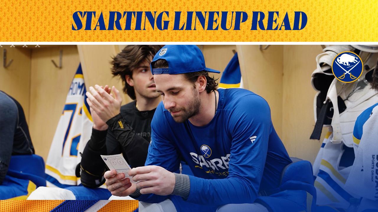 Starting Lineup Read | Buffalo Sabres