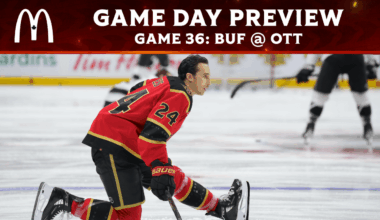 Senators and Sabres battle with win streaks on the line