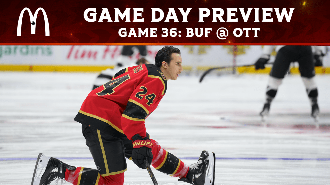 Senators and Sabres battle with win streaks on the line