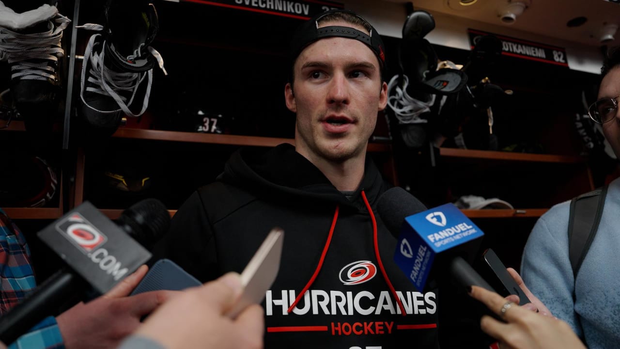 Postgame Quotes: Andrei Svechnikov | Carolina Hurricanes