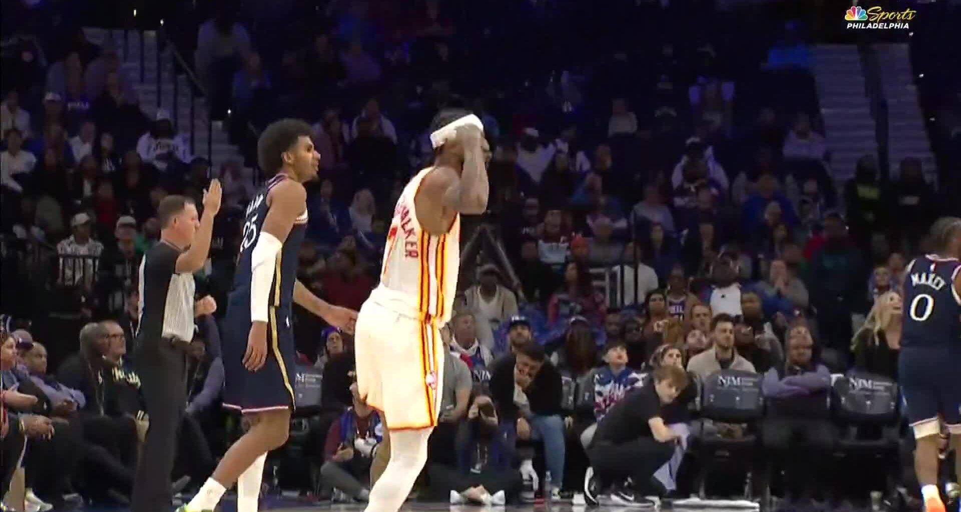 Johnson hits late 3s for Hawks to spoil Embiid's 76ers return in 142-134 double-OT win