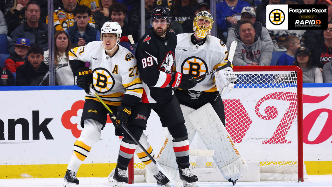 Bruins Fall 4-1 in Buffalo, ‘We Have to Move Forward’ 
