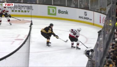 Fabian Zetterlund with a Powerplay Goal vs. Boston Bruins