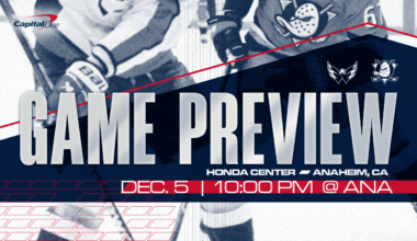 Caps Finish Trip in Anaheim