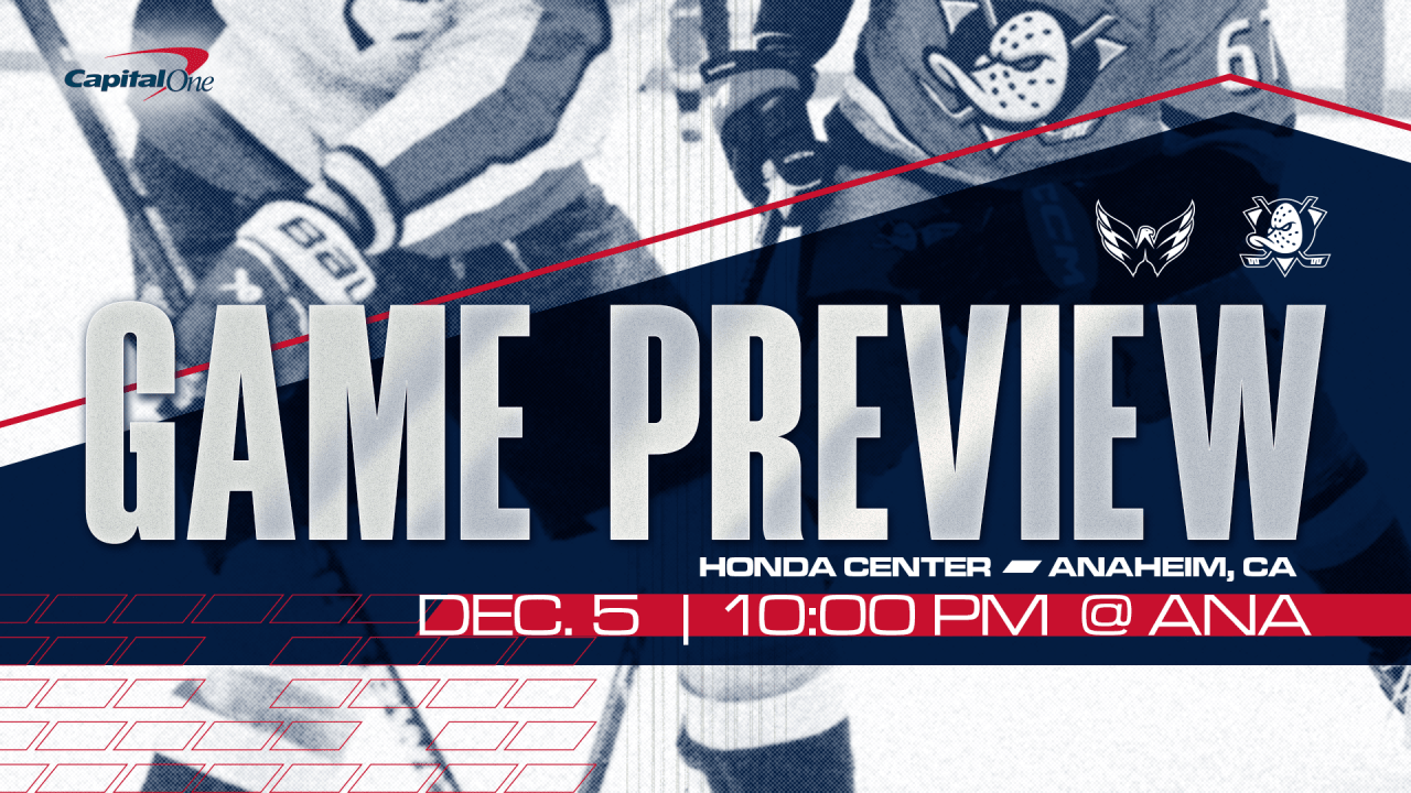 Caps Finish Trip in Anaheim