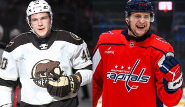 Ilya Protas tallies incredible highlight-reel goal in Hershey as both he and Aliaksei Protas score on same day in Capitals organzation for first time