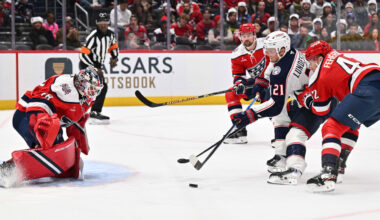 Thompson makes 39 saves for 100th NHL win, Capitals shut out Blue Jackets