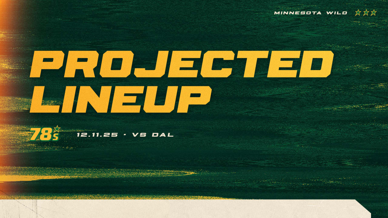 Projected Lineup: Wild vs. Stars - NHL.com