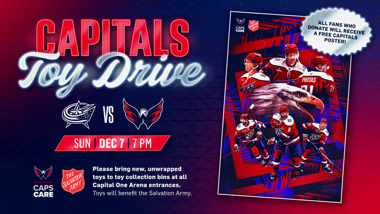 Capitals to Host Caps Care Toy Drive on Dec. 7