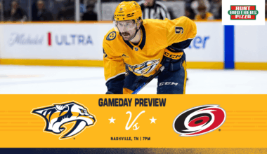GAME DAY: Hurricanes vs. Preds, December 17
