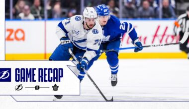 Recap: Maple Leafs 2, Lightning 0