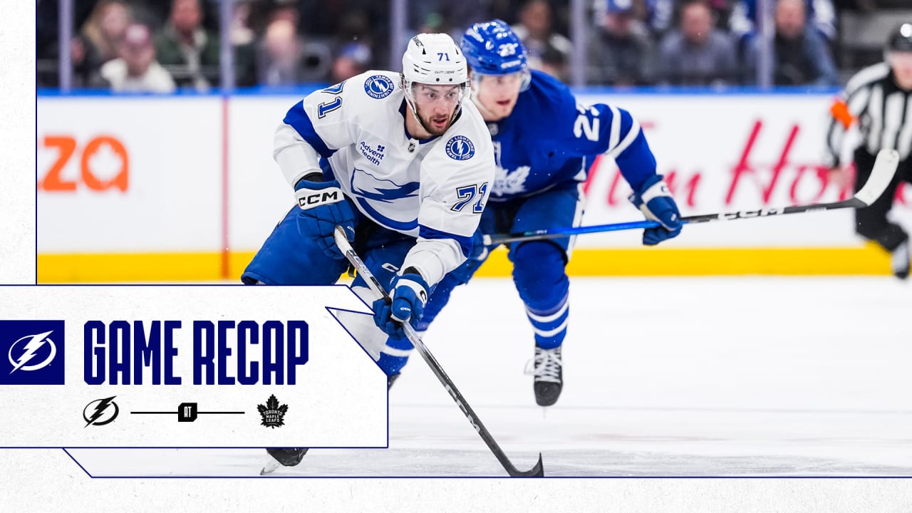 Recap: Maple Leafs 2, Lightning 0
