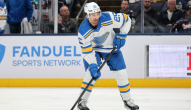 Blues place forward Jordan Kyrou on IR with lower-body injury