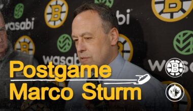 Press Room: Marco Sturm | Boston Bruins