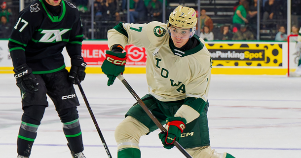 MINNESOTA WILD RECALLS DEFENSEMAN CARSON LAMBOS FROM IOWA