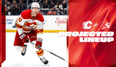 Projected Lineup - Flames @ Sharks