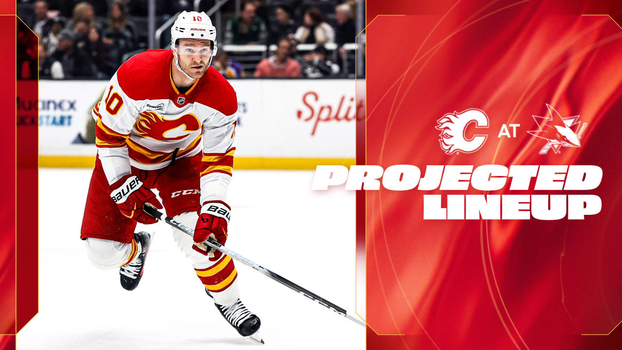 Projected Lineup - Flames @ Sharks
