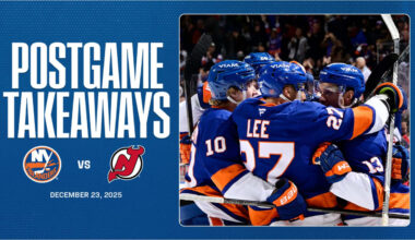Takeaways: Islanders Grind Out 2-1 Win Over Devils in Rivalry Showdown
