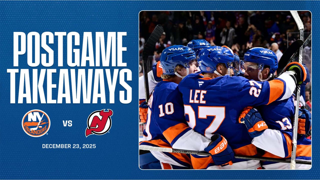 Takeaways: Islanders Grind Out 2-1 Win Over Devils in Rivalry Showdown