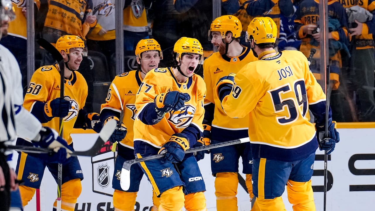 Evangelista Scores Magnificent Goal as Preds Beat Maple Leafs