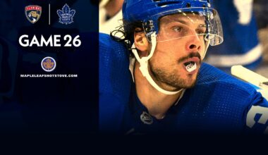 Toronto Maple Leafs vs. Florida Panthers – Game #26 Projected Lines, Preview & TV Info