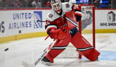 Thompson earns his 100th win as Capitals down Blue Jackets 2-0 :: WRALSportsFan.com