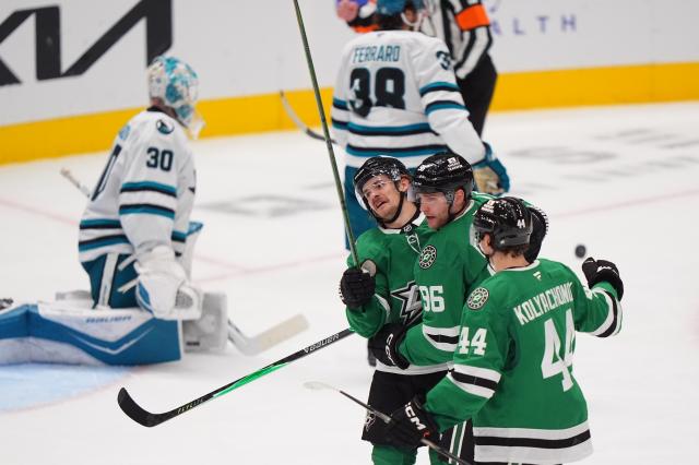 Rantanen has goal and 2 assists as Stars beat Sharks 4-1 to extend point streak to nine games :: WRALSportsFan.com