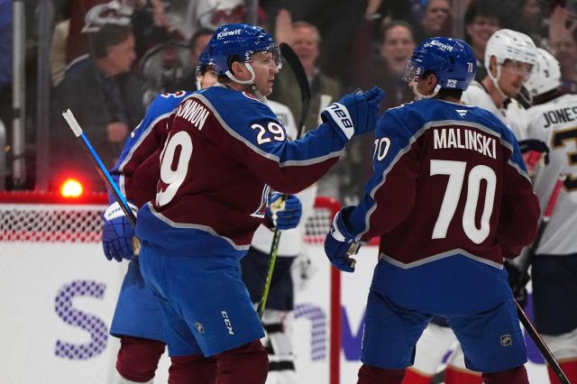 Nathan MacKinnon leads a balanced scoring attack as Avalanche cruise to 6-2 win over Panthers :: WRALSportsFan.com