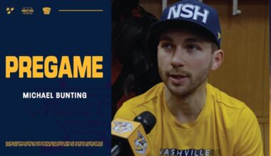 Pregame: Michael Bunting | Nashville Predators