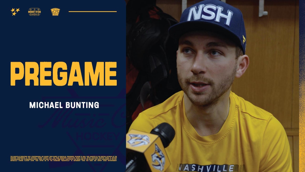 Pregame: Michael Bunting | Nashville Predators