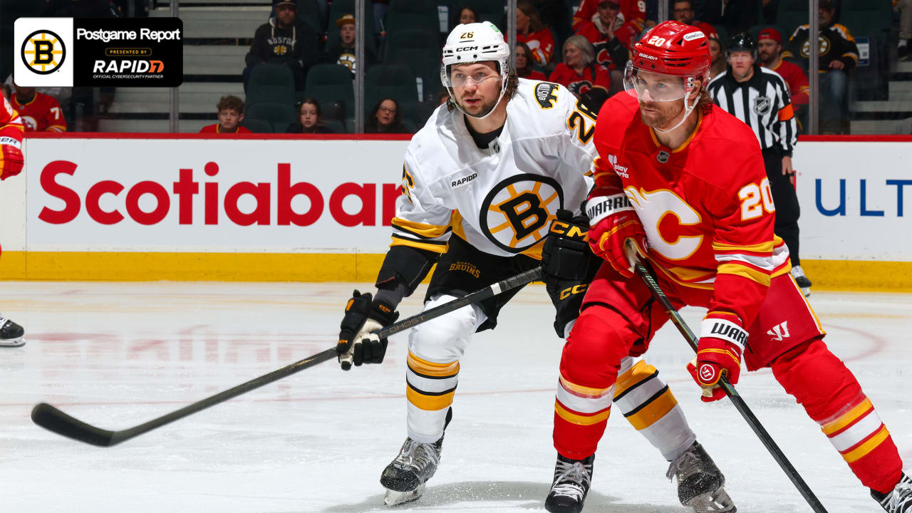 Bruins Earn a Point in OT Loss Against Flames 