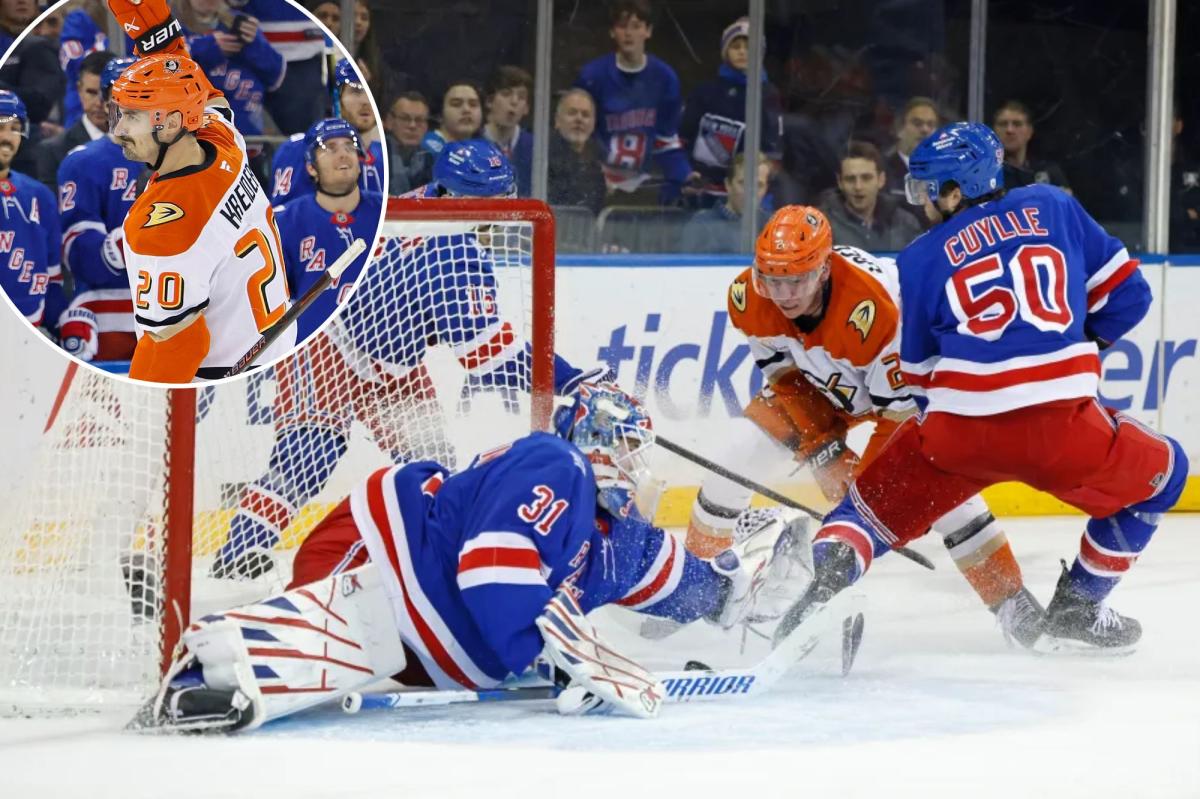 Rangers doomed by special team failures in loss to Ducks