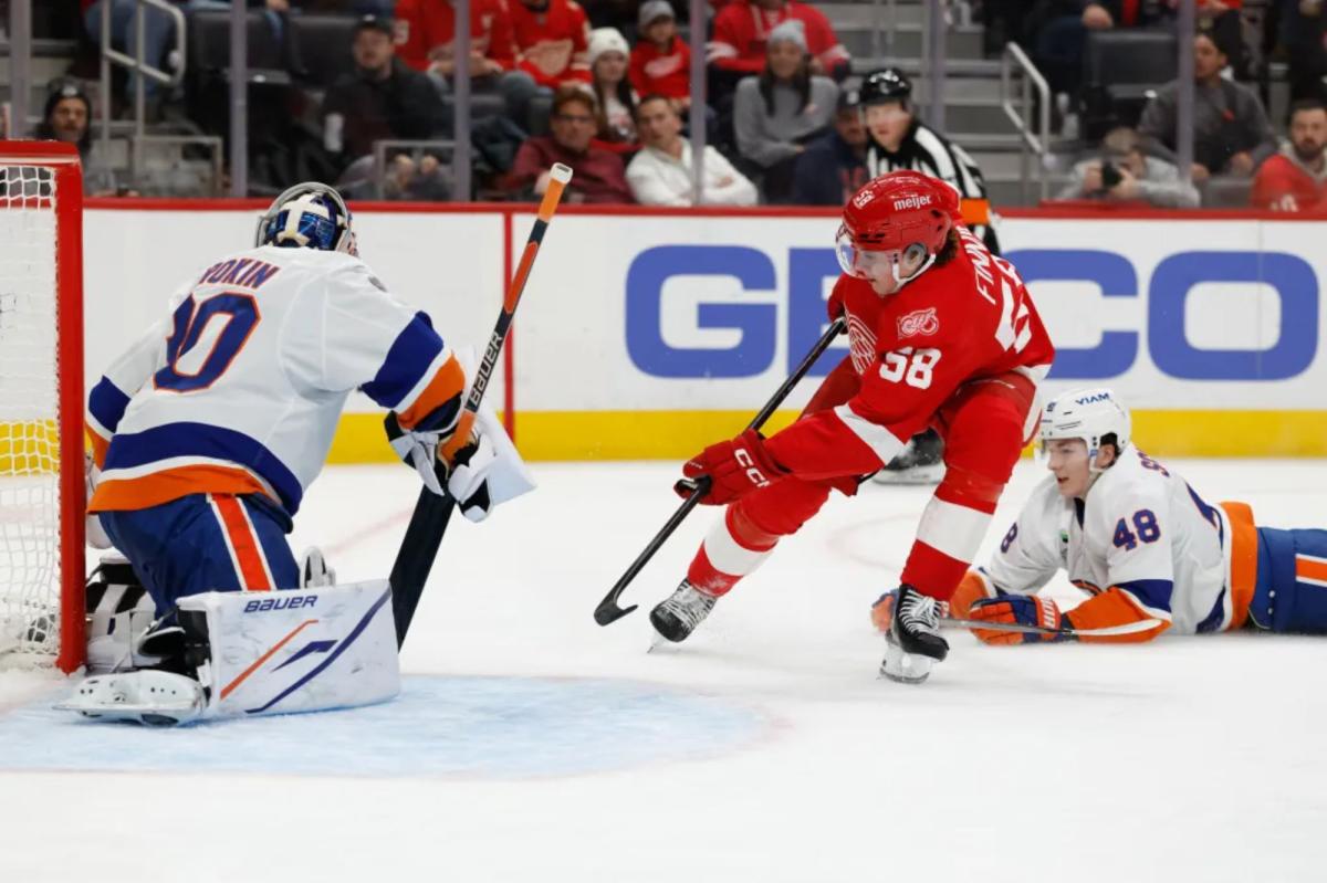Islanders put up a fight but fall late in tough loss to Red Wings