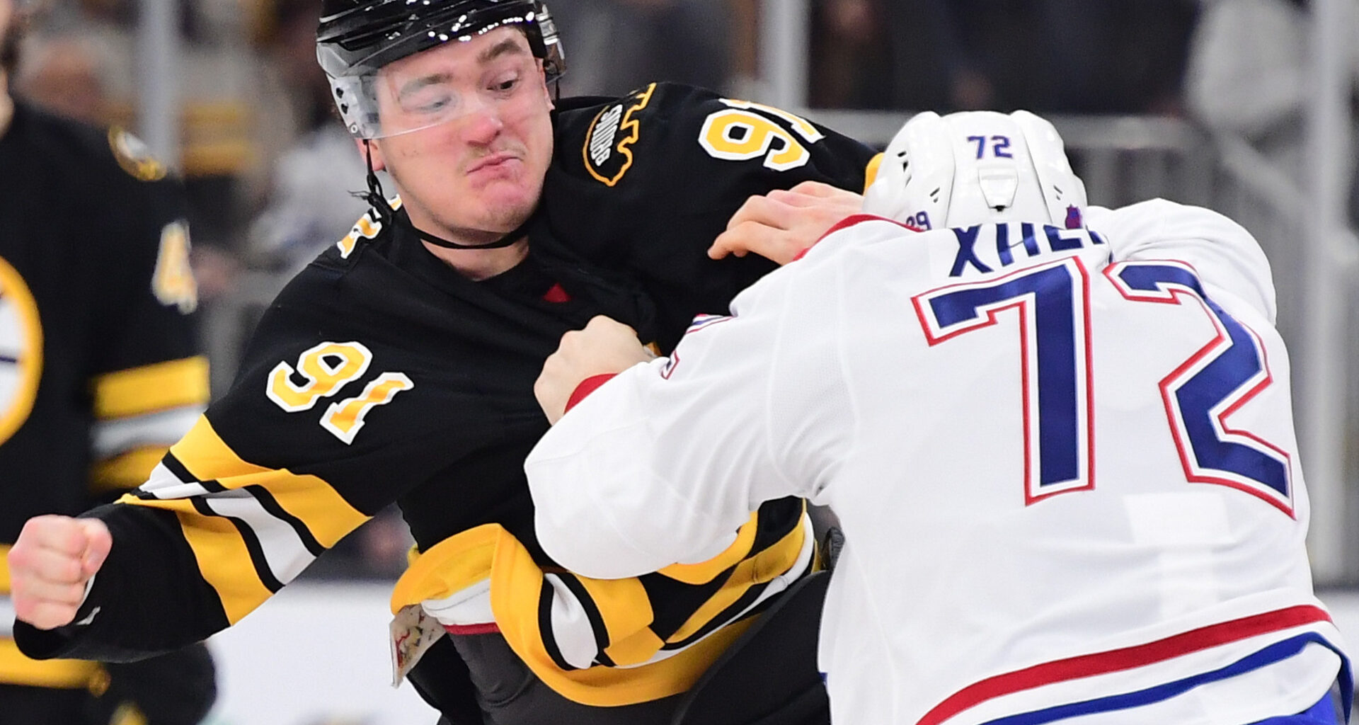 Bruins-Candiens Rivalry Renewed With Two Fights In Opening Period