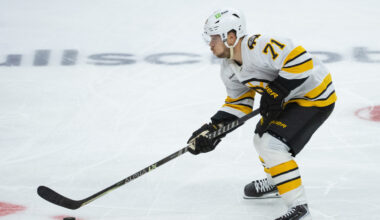 Bruins Without Viktor Arvidsson, Jonathan Aspirot On Sunday