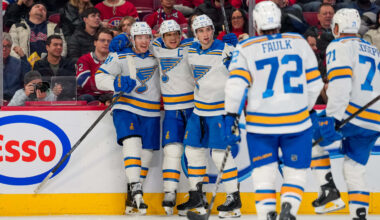 Schenn gets 3 points, Blues hold off Canadiens