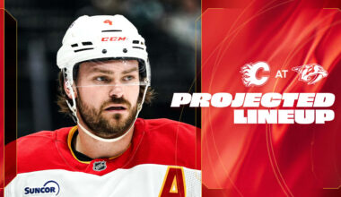 Projected Lineup - Flames @ Predators