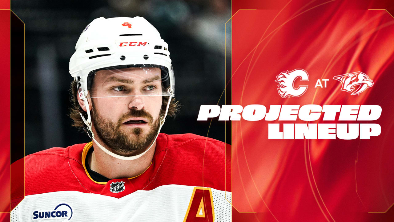 Projected Lineup - Flames @ Predators