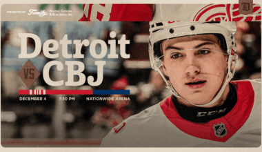 PREVIEW: Red Wings visit Blue Jackets on Thursday for first stop of season-long six-game road trip