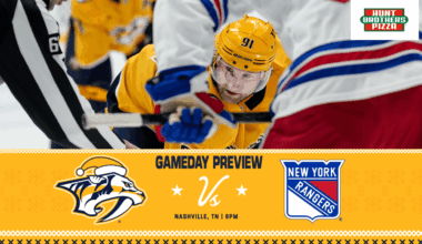 GAME DAY: Rangers vs. Preds, December 21